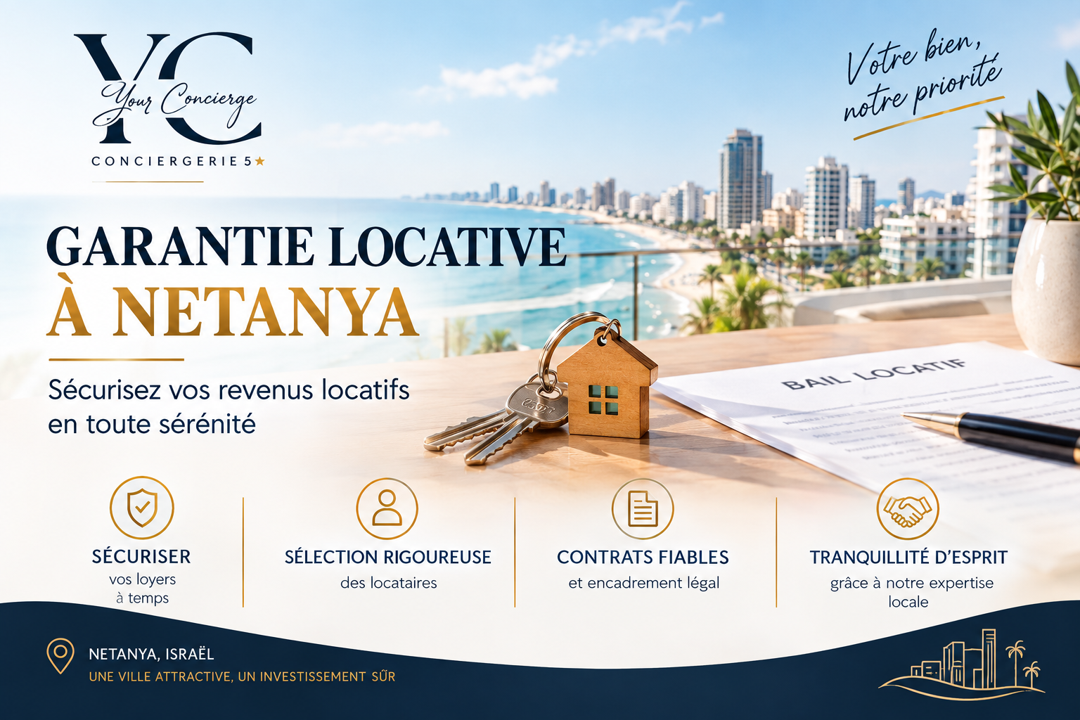 Illustration de l'article : Garantie locative à Netanya : ce que la loi vous autorise à exiger
