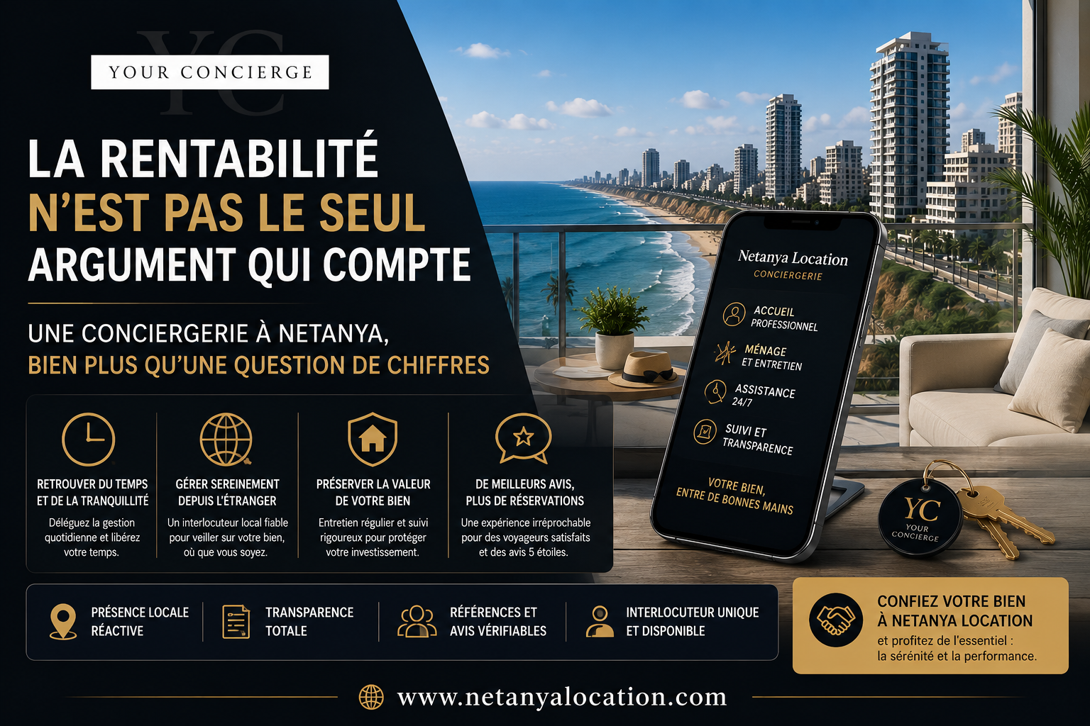 Illustration de l'article : Conciergerie à Netanya : pourquoi confier son bien change tout